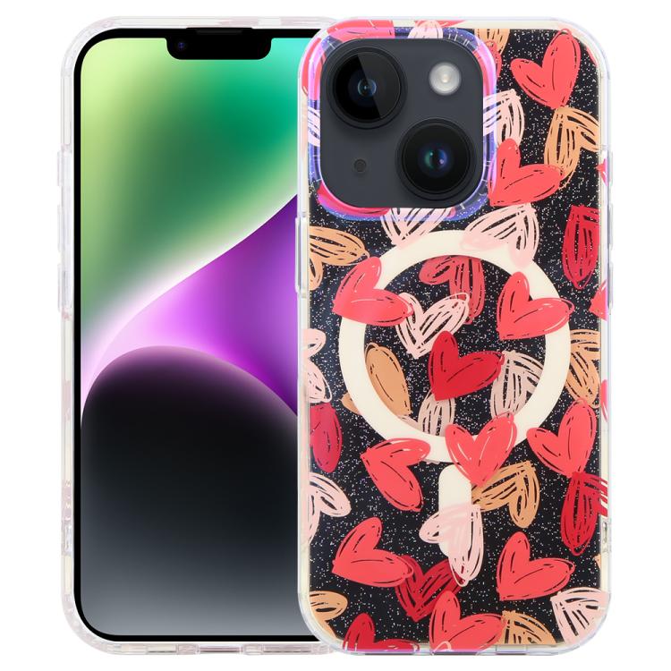IMD Blue Light Jungle Series Magnetic Phone Case, For iPhone 16, For iPhone 15 Pro Max, For iPhone 15 Pro, For iPhone 15 Plus / 14 Plus, For iPhone 15, For iPhone 14 / 13, For iPhone 14 Pro, For iPhone 14 Pro Max