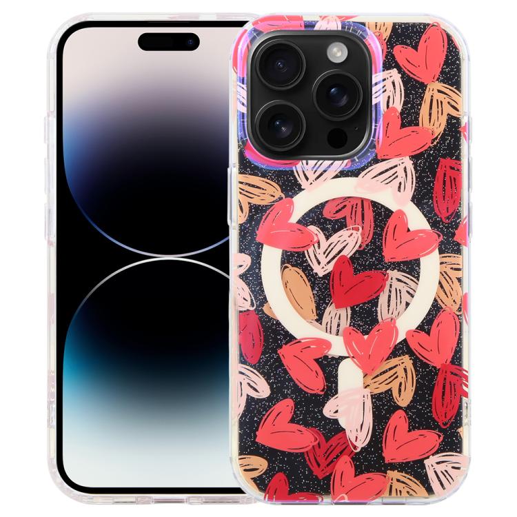 IMD Blue Light Jungle Series Magnetic Phone Case, For iPhone 16, For iPhone 15 Pro Max, For iPhone 15 Pro, For iPhone 15 Plus / 14 Plus, For iPhone 15, For iPhone 14 / 13, For iPhone 14 Pro, For iPhone 14 Pro Max