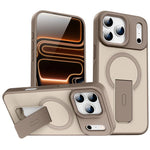 Skin Feel Invisible Kickstand MagSafe Phone Case, For iPhone 16e / 17e, For iPhone 17 Pro Max, For iPhone 17 Pro, For iPhone 17, For iPhone Air