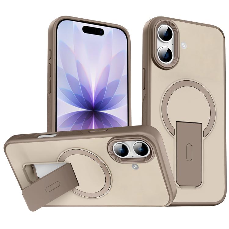 Skin Feel Invisible Kickstand MagSafe Phone Case, For iPhone 16e / 17e, For iPhone 17 Pro Max, For iPhone 17 Pro, For iPhone 17, For iPhone Air