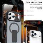 Skin Feel Invisible Kickstand MagSafe Phone Case, For iPhone 16e / 17e, For iPhone 17 Pro Max, For iPhone 17 Pro, For iPhone 17, For iPhone Air
