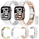 xDfind Ceramic Stainless Steel Watch Band, For Apple Watch 42 / 44 / 45 / 46 / 49mm, For Apple Watch 38 / 40 / 41 / S11 42mm
