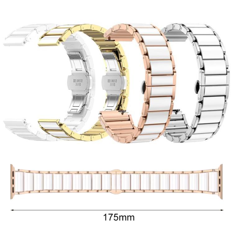 xDfind Ceramic Stainless Steel Watch Band, For Apple Watch 42 / 44 / 45 / 46 / 49mm, For Apple Watch 38 / 40 / 41 / S11 42mm