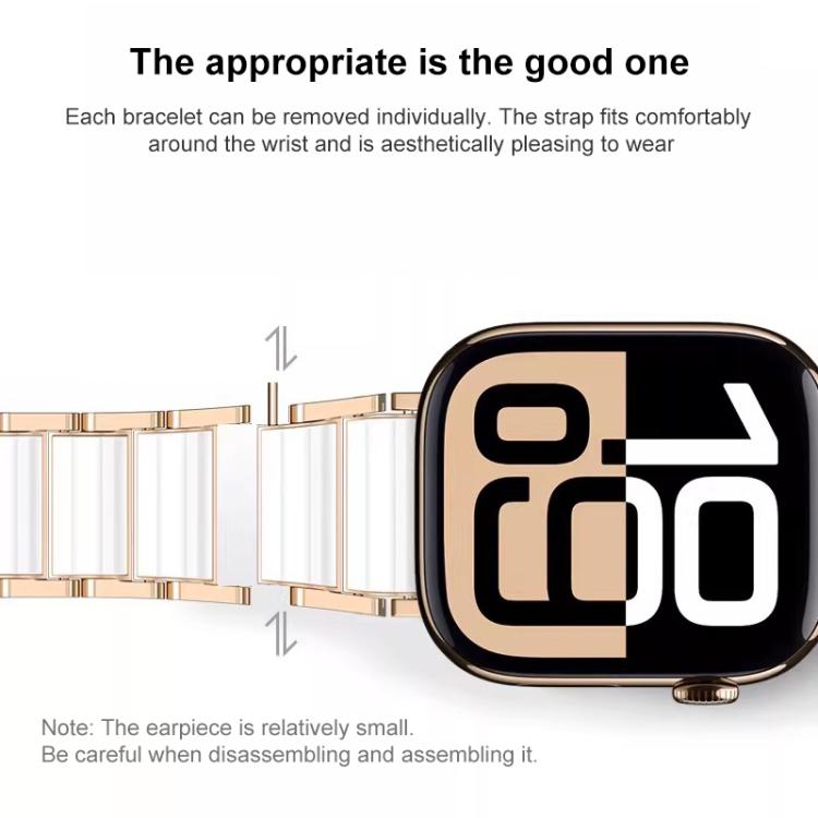 xDfind Ceramic Stainless Steel Watch Band, For Apple Watch 42 / 44 / 45 / 46 / 49mm, For Apple Watch 38 / 40 / 41 / S11 42mm