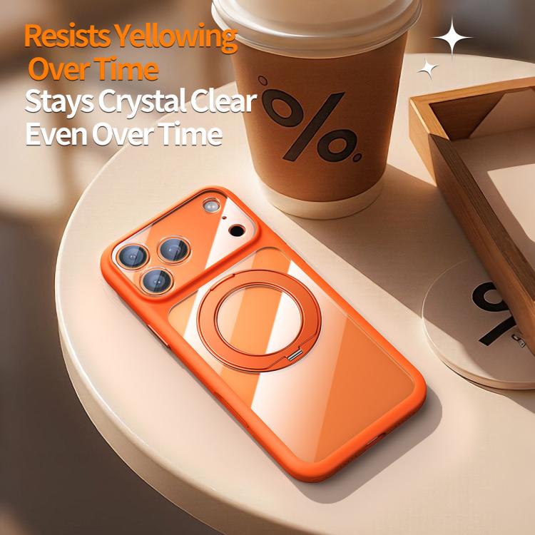 Precision Hole Skin-Feel Magnetic Holder Phone Case with AI Shutter Button, For iPhone 17 Pro Max, For iPhone 17 Pro