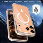 Crystal Transparent Magnetic Phone Case, For iPhone 17 Pro Max, For iPhone 17 Pro
