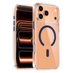 Crystal Transparent Magnetic Phone Case, For iPhone 17 Pro Max, For iPhone 17 Pro
