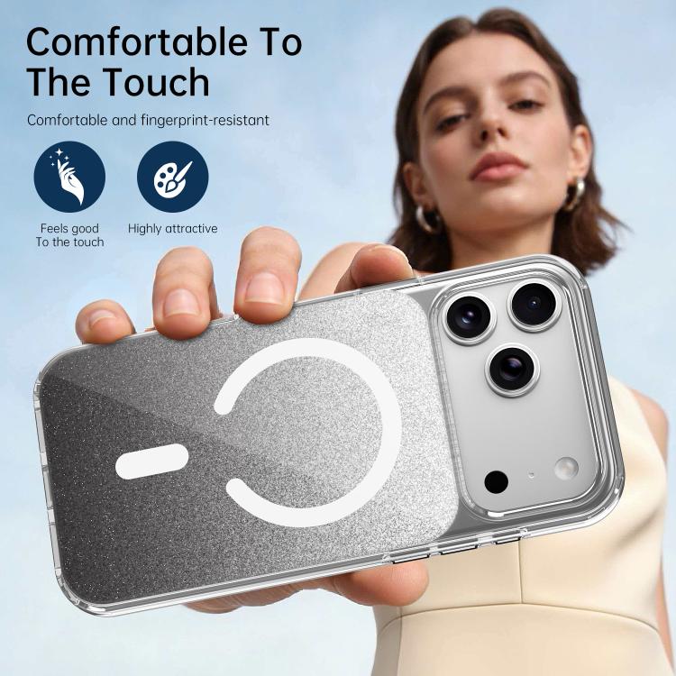 Crystal Glitter Magnetic Phone Case, For iPhone 17 Pro Max, For iPhone 17 Pro