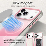 Candy Gradient Series 3 in 1 Hybrid Magnetic Phone Case, For iPhone 17 Pro Max, For iPhone 17 Pro, For iPhone 17, For iPhone Air, For iPhone 16 Pro Max, For iPhone 16 Pro, For iPhone 16 Plus, For iPhone 16