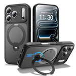 Magnetic 360 Rotating Stand Airbag Shockproof Phone Case, For iPhone 16e / 17e, For iPhone 17 Pro Max, For iPhone 17 Pro, For iPhone 17, For iPhone Air, For iPhone 16 Pro Max, For iPhone 16
