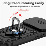 XDcase Sliding Camshield Ring Holder Magnetic Phone Case, For iPhone 18 Pro / 17 Pro, For iPhone 18 Pro Max / 17 Pro Max, For iPhone 17, For iPhone Air