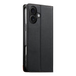 Dierfeng Splicing Strong Magnetic RFID Vegan Leather Phone Case, For iPhone 16, For iPhone 15 Pro Max, For iPhone 15 Pro, For iPhone 15 Plus, For iPhone 15, For iPhone 14 Plus, For iPhone 14 / 13, For iPhone 14 Pro