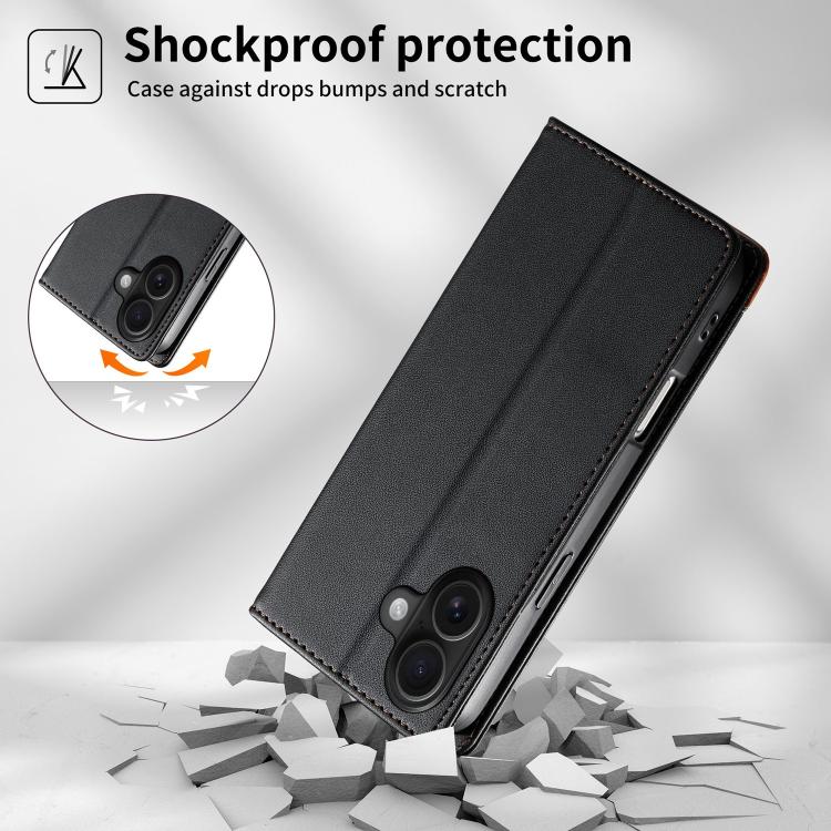 Dierfeng Splicing Strong Magnetic RFID Vegan Leather Phone Case, For iPhone 16, For iPhone 15 Pro Max, For iPhone 15 Pro, For iPhone 15 Plus, For iPhone 15, For iPhone 14 Plus, For iPhone 14 / 13, For iPhone 14 Pro