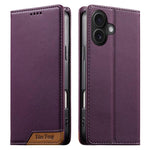 Dierfeng Splicing Strong Magnetic RFID Vegan Leather Phone Case, For iPhone 16, For iPhone 15 Pro Max, For iPhone 15 Pro, For iPhone 15 Plus, For iPhone 15, For iPhone 14 Plus, For iPhone 14 / 13, For iPhone 14 Pro