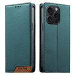 Dierfeng Splicing Strong Magnetic RFID Vegan Leather Phone Case, For iPhone 16, For iPhone 15 Pro Max, For iPhone 15 Pro, For iPhone 15 Plus, For iPhone 15, For iPhone 14 Plus, For iPhone 14 / 13, For iPhone 14 Pro