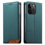Dierfeng Splicing Strong Magnetic RFID Vegan Leather Phone Case, For iPhone 16, For iPhone 15 Pro Max, For iPhone 15 Pro, For iPhone 15 Plus, For iPhone 15, For iPhone 14 Plus, For iPhone 14 / 13, For iPhone 14 Pro