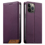 Dierfeng Splicing Strong Magnetic RFID Vegan Leather Phone Case, For iPhone 14 Pro Max, For iPhone SE 2022 / SE 2020 / 8 / 7, For iPhone 13 Pro Max, For iPhone 13 Pro, For iPhone 13 mini, For iPhone 12 / 12 Pro, For iPhone 12 Pro Max, For iPhone 12 mini