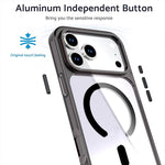 Crystal Colorful Magnetic Phone Case, For iPhone 17 Pro Max, For iPhone 17 Pro