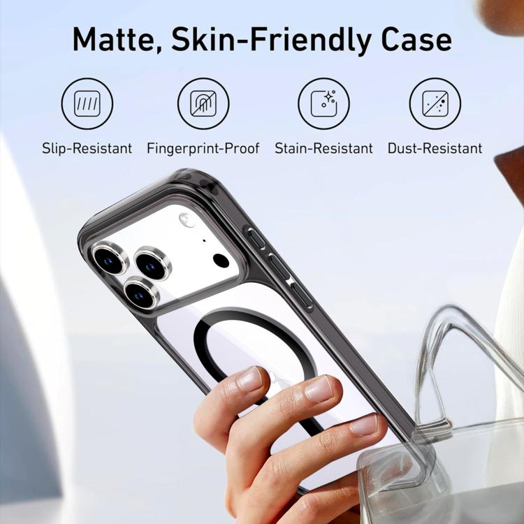 Crystal Colorful Magnetic Phone Case, For iPhone 17 Pro Max, For iPhone 17 Pro
