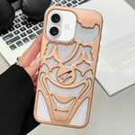 Oil Spraying Hollow Out Clown Heat Dissipation TPU Phone Case, For iPhone 17 Pro Max, For iPhone 17 Pro, For iPhone 17, For iPhone 16 Pro Max, For iPhone 16 Pro, For iPhone 16