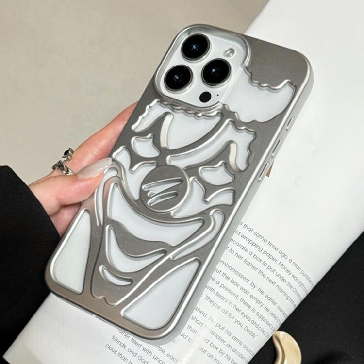 Oil Spraying Hollow Out Clown Heat Dissipation TPU Phone Case, For iPhone 17 Pro Max, For iPhone 17 Pro, For iPhone 17, For iPhone 16 Pro Max, For iPhone 16 Pro, For iPhone 16