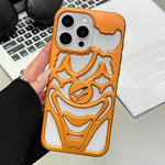 Oil Spraying Hollow Out Clown Heat Dissipation TPU Phone Case, For iPhone 17 Pro Max, For iPhone 17 Pro, For iPhone 17, For iPhone 16 Pro Max, For iPhone 16 Pro, For iPhone 16