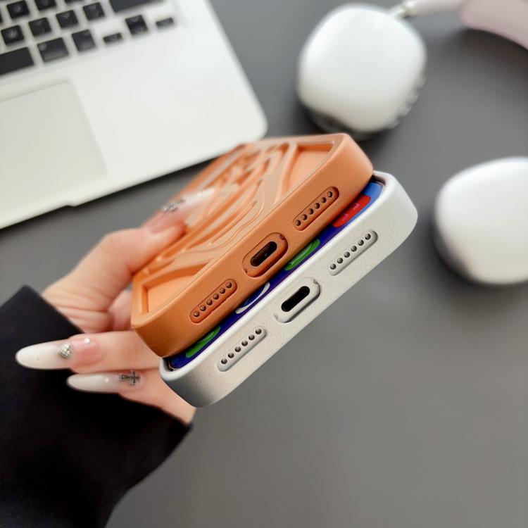 Oil Spraying Hollow Out Clown Heat Dissipation TPU Phone Case, For iPhone 15 Pro Max, For iPhone 15 Pro, For iPhone 15, For iPhone 14, For iPhone 14 Pro, For iPhone 14 Pro Max