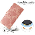Sunflower Embossed Vegan Leather Phone Case with Small Black Rope, For iPhone 18 Pro, For iPhone 18 Pro Max, For iPhone 16e / 17e, For iPhone 17 Pro Max, For iPhone 17 Pro, For iPhone 17, For iPhone Air, For iPhone 16 Pro Max