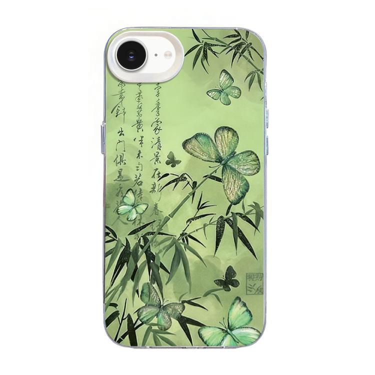 Butterfly Pattern Silver Plating PC Hybrid TPU Phone Case, For iPhone 17e / 16e, For iPhone 17 Pro Max, For iPhone 17 Pro, For iPhone 17, For iPhone Air, For iPhone 16 Pro Max