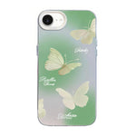 Butterfly Pattern Silver Plating PC Hybrid TPU Phone Case, For iPhone 17e / 16e, For iPhone 17 Pro Max, For iPhone 17 Pro, For iPhone 17, For iPhone Air, For iPhone 16 Pro Max