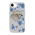 Butterfly Pattern Silver Plating PC Hybrid TPU Phone Case, For iPhone 17e / 16e, For iPhone 17 Pro Max, For iPhone 17 Pro, For iPhone 17, For iPhone Air, For iPhone 16 Pro Max