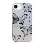 Butterfly Pattern Silver Plating PC Hybrid TPU Phone Case, For iPhone 17e / 16e, For iPhone 17 Pro Max, For iPhone 17 Pro, For iPhone 17, For iPhone Air, For iPhone 16 Pro Max