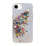 Butterfly Pattern Silver Plating PC Hybrid TPU Phone Case, For iPhone 17e / 16e, For iPhone 17 Pro Max, For iPhone 17 Pro, For iPhone 17, For iPhone Air, For iPhone 16 Pro Max