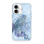 Butterfly Pattern Silver Plating PC Hybrid TPU Phone Case, For iPhone 17e / 16e, For iPhone 17 Pro Max, For iPhone 17 Pro, For iPhone 17, For iPhone Air, For iPhone 16 Pro Max