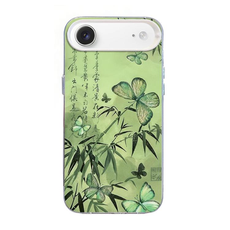 Butterfly Pattern Silver Plating PC Hybrid TPU Phone Case, For iPhone 17e / 16e, For iPhone 17 Pro Max, For iPhone 17 Pro, For iPhone 17, For iPhone Air, For iPhone 16 Pro Max