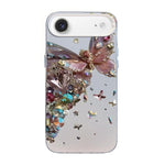 Butterfly Pattern Silver Plating PC Hybrid TPU Phone Case, For iPhone 17e / 16e, For iPhone 17 Pro Max, For iPhone 17 Pro, For iPhone 17, For iPhone Air, For iPhone 16 Pro Max