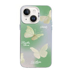 Butterfly Pattern Silver Plating PC Hybrid TPU Phone Case, For iPhone 15, For iPhone 14 Plus, For iPhone 14, For iPhone 14 Pro, For iPhone 14 Pro Max, For iPhone SE 2022 / SE 2020