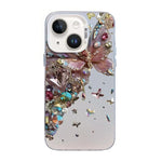 Butterfly Pattern Silver Plating PC Hybrid TPU Phone Case, For iPhone 15, For iPhone 14 Plus, For iPhone 14, For iPhone 14 Pro, For iPhone 14 Pro Max, For iPhone SE 2022 / SE 2020