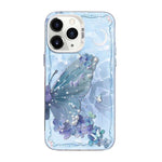 Butterfly Pattern Silver Plating PC Hybrid TPU Phone Case, For iPhone 12 mini, For iPhone 11 Pro Max, For iPhone 11, For iPhone 11 Pro, For iPhone XS / X, For iPhone XR