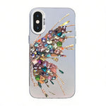 Butterfly Pattern Silver Plating PC Hybrid TPU Phone Case, For iPhone 12 mini, For iPhone 11 Pro Max, For iPhone 11, For iPhone 11 Pro, For iPhone XS / X, For iPhone XR
