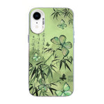 Butterfly Pattern Silver Plating PC Hybrid TPU Phone Case, For iPhone 12 mini, For iPhone 11 Pro Max, For iPhone 11, For iPhone 11 Pro, For iPhone XS / X, For iPhone XR