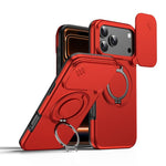 Camera Sliding Shield Magnetic Rotation Holder Phone Case, For iPhone 18 Pro / 17 Pro, For iPhone 18 Pro Max / 17 Pro Max, For iPhone 17, For iPhone Air, For iPhone 16 Pro Max, For iPhone 16 Pro