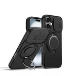 Camera Sliding Shield Magnetic Rotation Holder Phone Case, For iPhone 18 Pro / 17 Pro, For iPhone 18 Pro Max / 17 Pro Max, For iPhone 17, For iPhone Air, For iPhone 16 Pro Max, For iPhone 16 Pro
