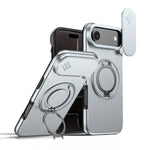 Camera Sliding Shield Magnetic Rotation Holder Phone Case, For iPhone 17 Pro Max, For iPhone 17 Pro, For iPhone 17, For iPhone Air, For iPhone 16 Pro Max, For iPhone 16 Pro