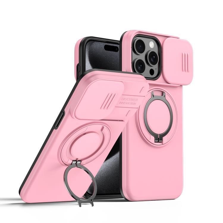 Camera Sliding Shield Magnetic Rotation Holder Phone Case, For iPhone 14 / 13, For iPhone 14 Pro, For iPhone 14 Pro Max, For iPhone 13 Pro Max / 12 Pro Max, For iPhone 13 Pro, For iPhone 12 / 12 Pro