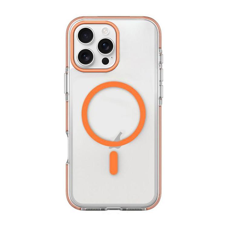 Dual-Color PC Hybrid TPU Magnetic Phone Case, For iPhone 16 Pro Max, For iPhone 16 Pro, For iPhone 16 Plus, For iPhone 16