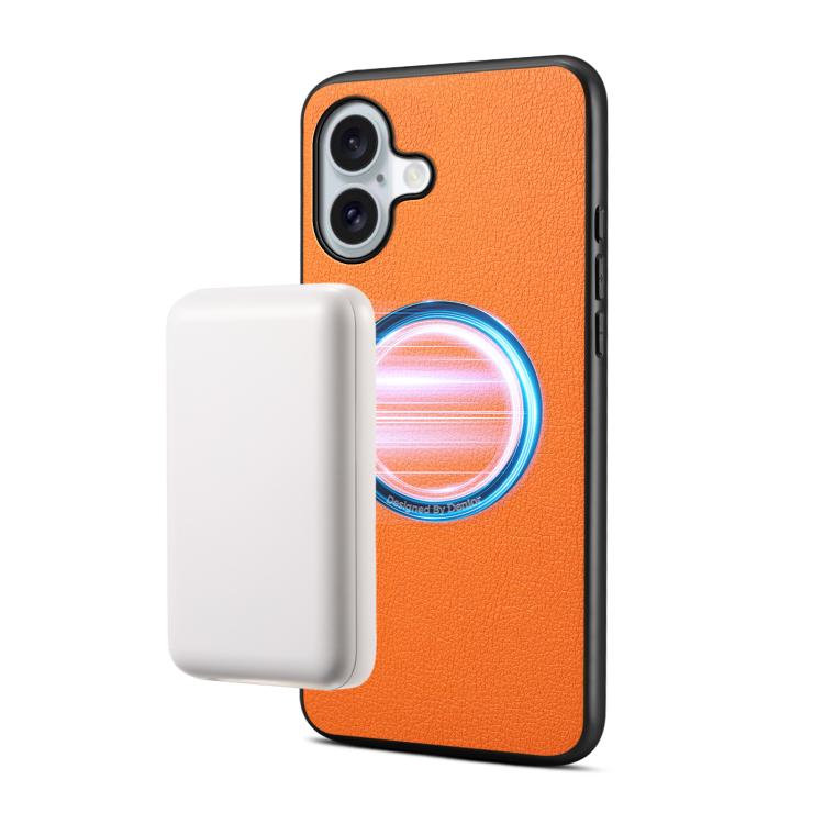 Denior A08 PU Vegan Leather Calfskin Texture Magnetic Phone Case, For iPhone 17 Pro Max, For iPhone 17 Pro, For iPhone 17, For iPhone Air
