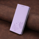 Strong Magnetic Dual Butterfly RFID Vegan Leather Phone Case, For iPhone 16, For iPhone 15 Pro Max, For iPhone 15 Pro, For iPhone 15 Plus