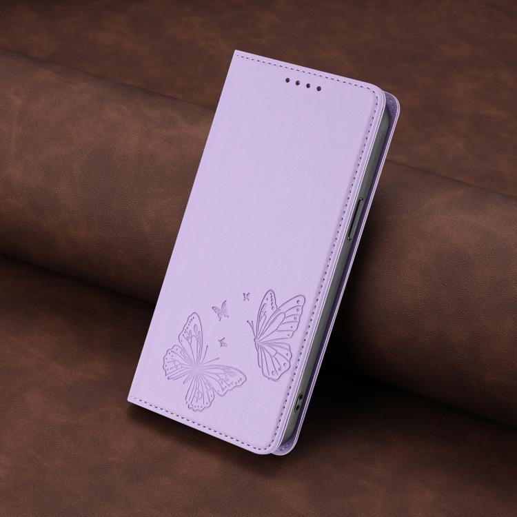 Strong Magnetic Dual Butterfly RFID Vegan Leather Phone Case, For iPhone Air, For iPhone 16 Pro Max, For iPhone 16 Pro, For iPhone 16 Plus