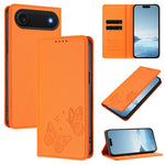 Strong Magnetic Dual Butterfly RFID Vegan Leather Phone Case, For iPhone Air, For iPhone 16 Pro Max, For iPhone 16 Pro, For iPhone 16 Plus